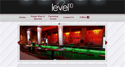 Desktop Screenshot of level10lounge.com