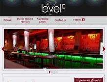 Tablet Screenshot of level10lounge.com